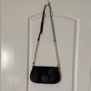 Tory Burch Black Crossbody Bag with Gold Chain